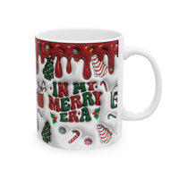 Holiday Hot Chocolate Mug – In My Merry Era Christmas Ceramic Cup