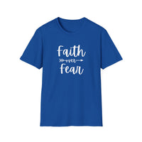 Faith Over Fear Unisex Softstyle T-Shirt | Christian Shirts for Women Men - Faith Based Gifts