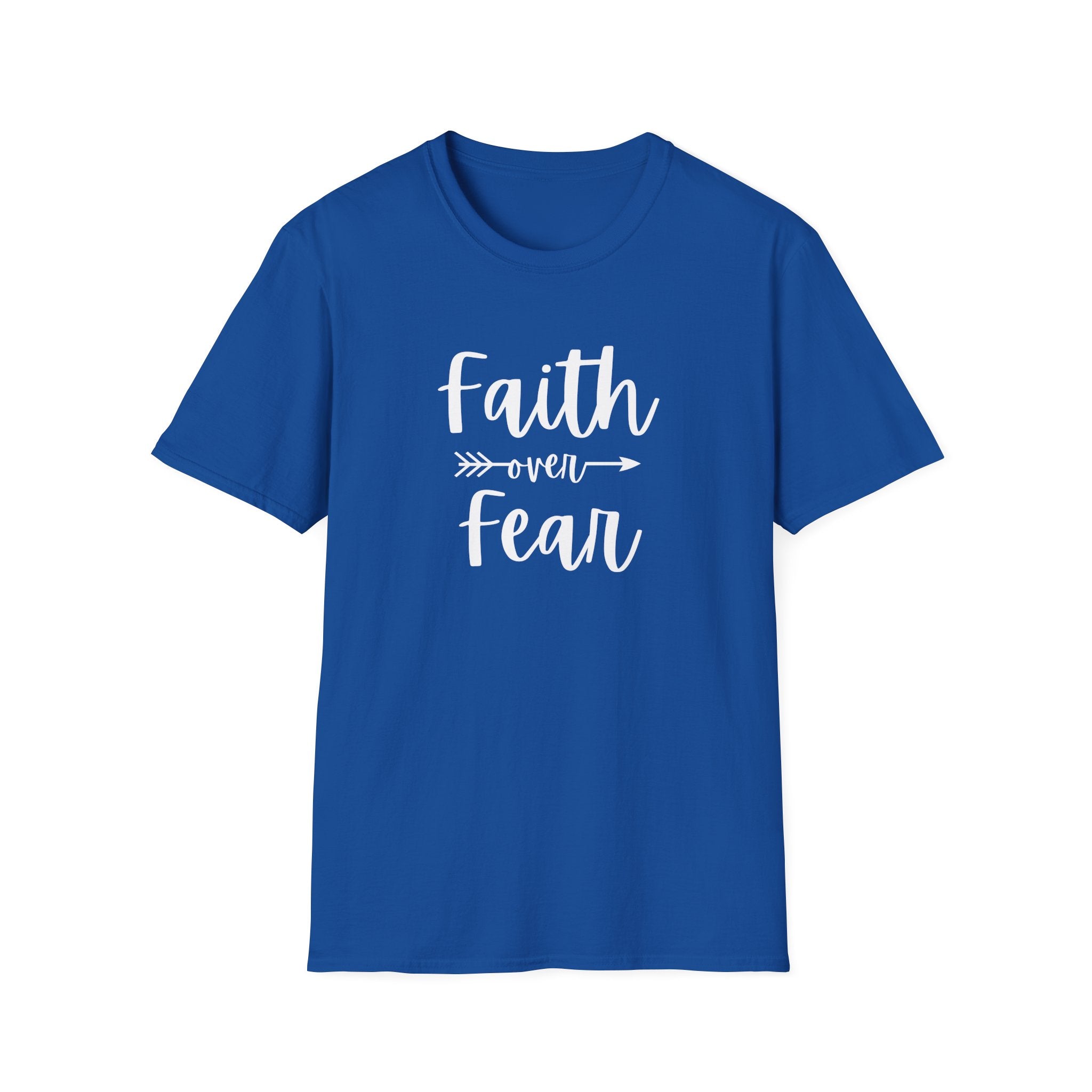 Faith Over Fear Unisex Softstyle T-Shirt | Christian Shirts for Women Men - Faith Based Gifts