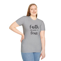 Faith Over Fear Unisex Softstyle T-Shirt | Christian Shirts for Women Men - Faith Based Gifts