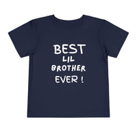 Best Lil Brother Ever Toddler Tee, Cute Kids Shirt, Sibling Gift, Birthday Gift for Toddlers, Family Matching Tee, Baby Shower Present