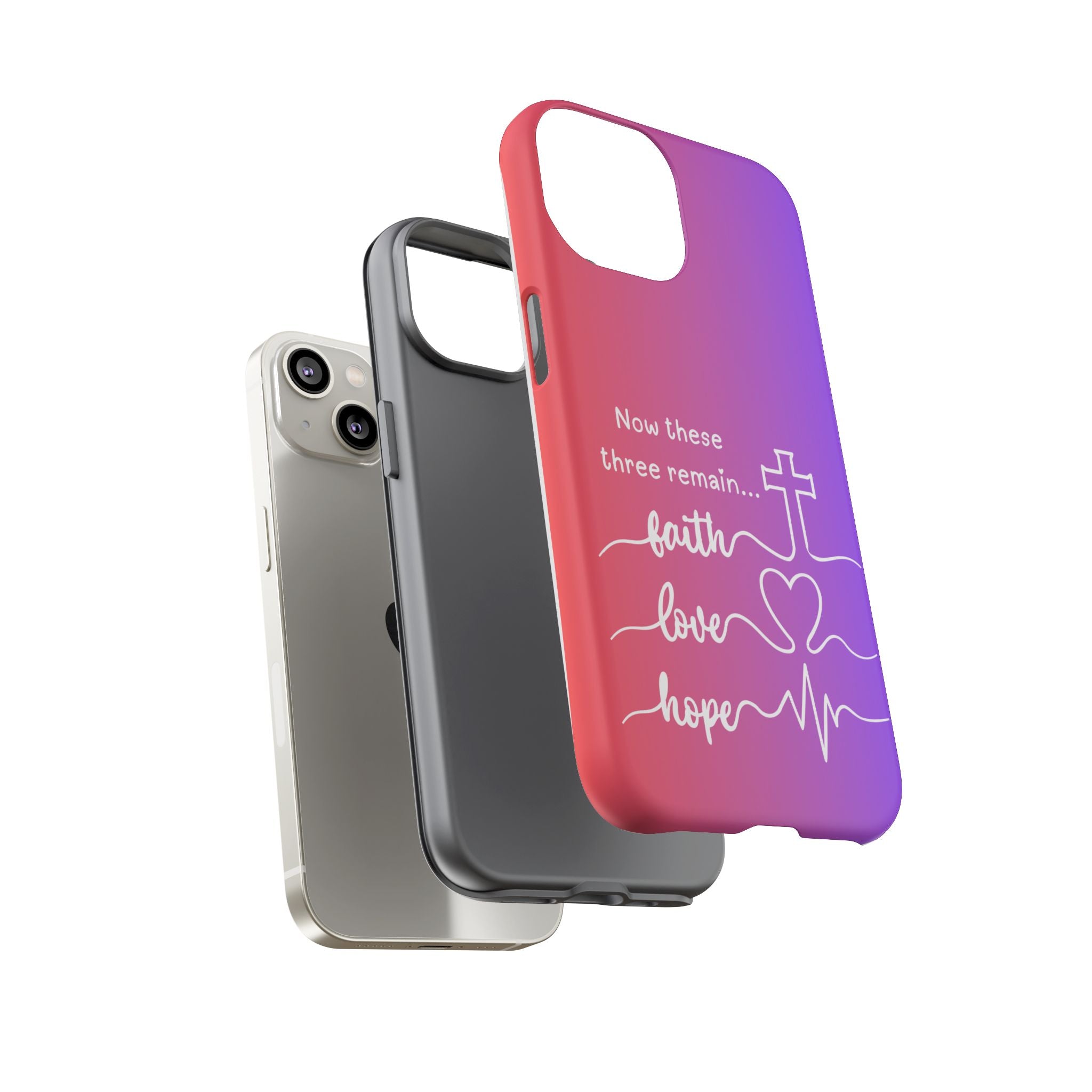 iPhone - Faith, Love & Hope Gradient Phone Case