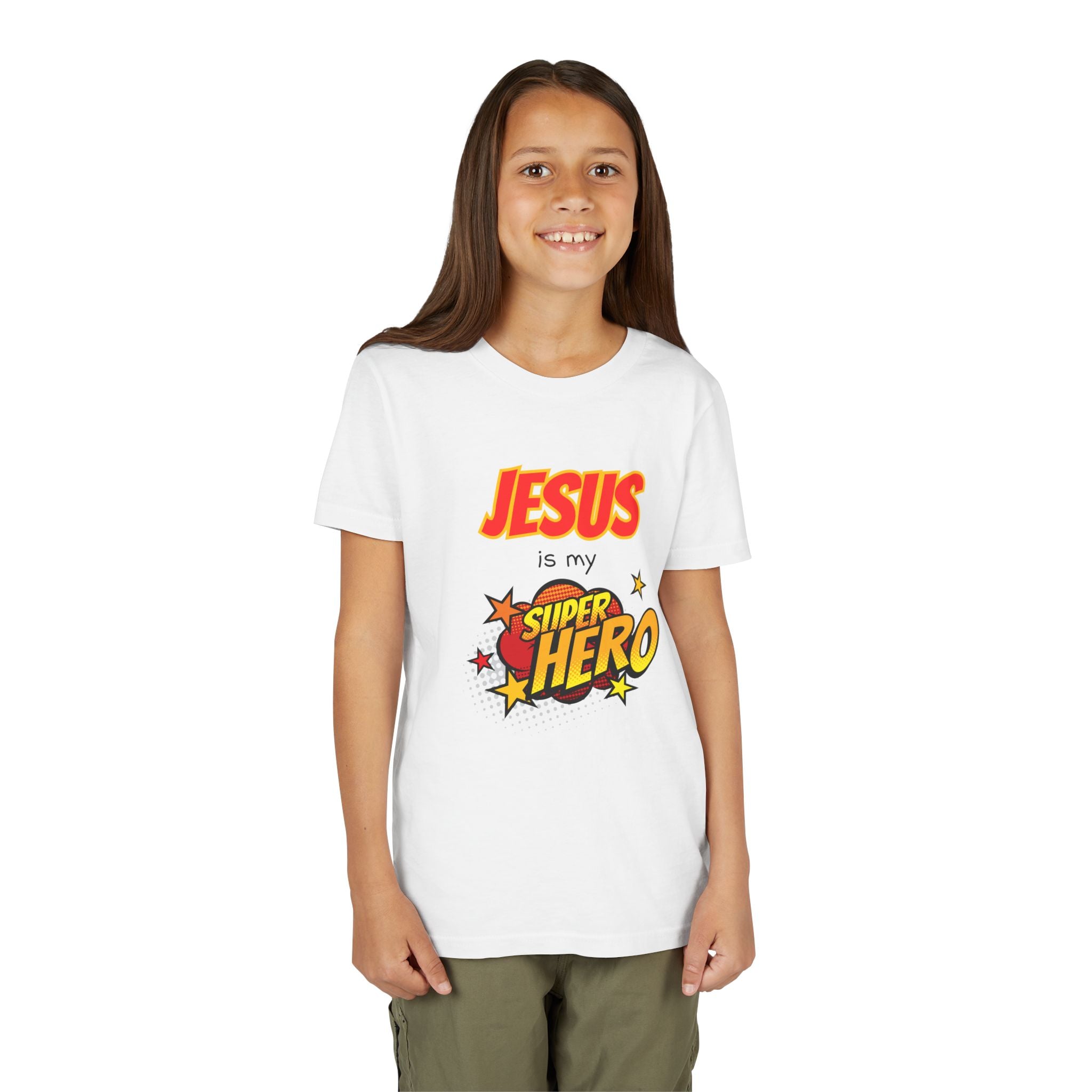 Kids 'Jesus Is My Superhero' T-Shirt — Christian Youth Tee