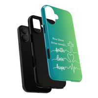 iPhone - 'Faith Love Hope' Christian Cross Protective Cover