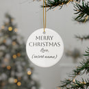 Customizable Ceramic Ornament —Christmas Tree Decoration