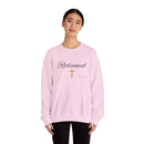 Embroidered Redeemed Psalm 77:15 Unisex Heavy Blend Crewneck Sweatshirt
