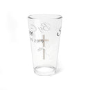 Saved By Grace Bible Verse Water Glass - Christian Gifts for Women Men - Faith Based Gifts