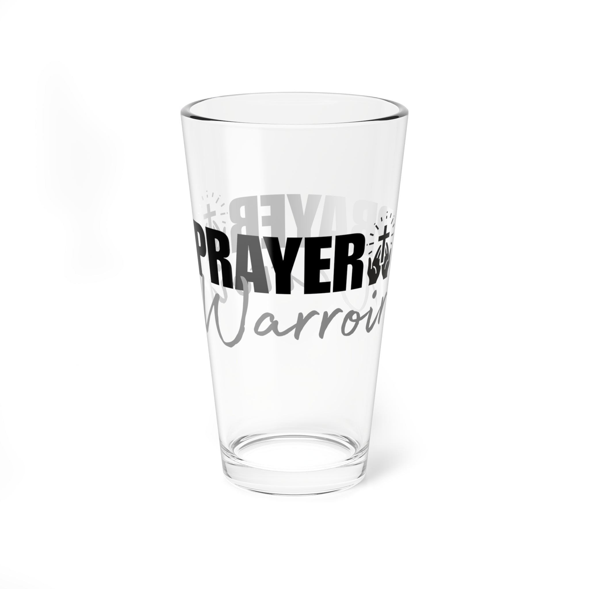 Prayer Warrior Water Glass – 16oz