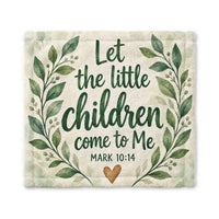 let the children come to me Baby Blanket – Rainbow Minky Security Blanket