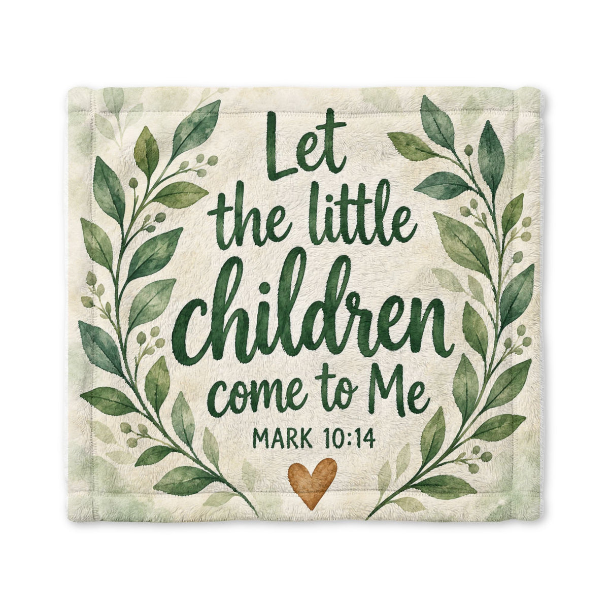 let the children come to me Baby Blanket – Rainbow Minky Security Blanket
