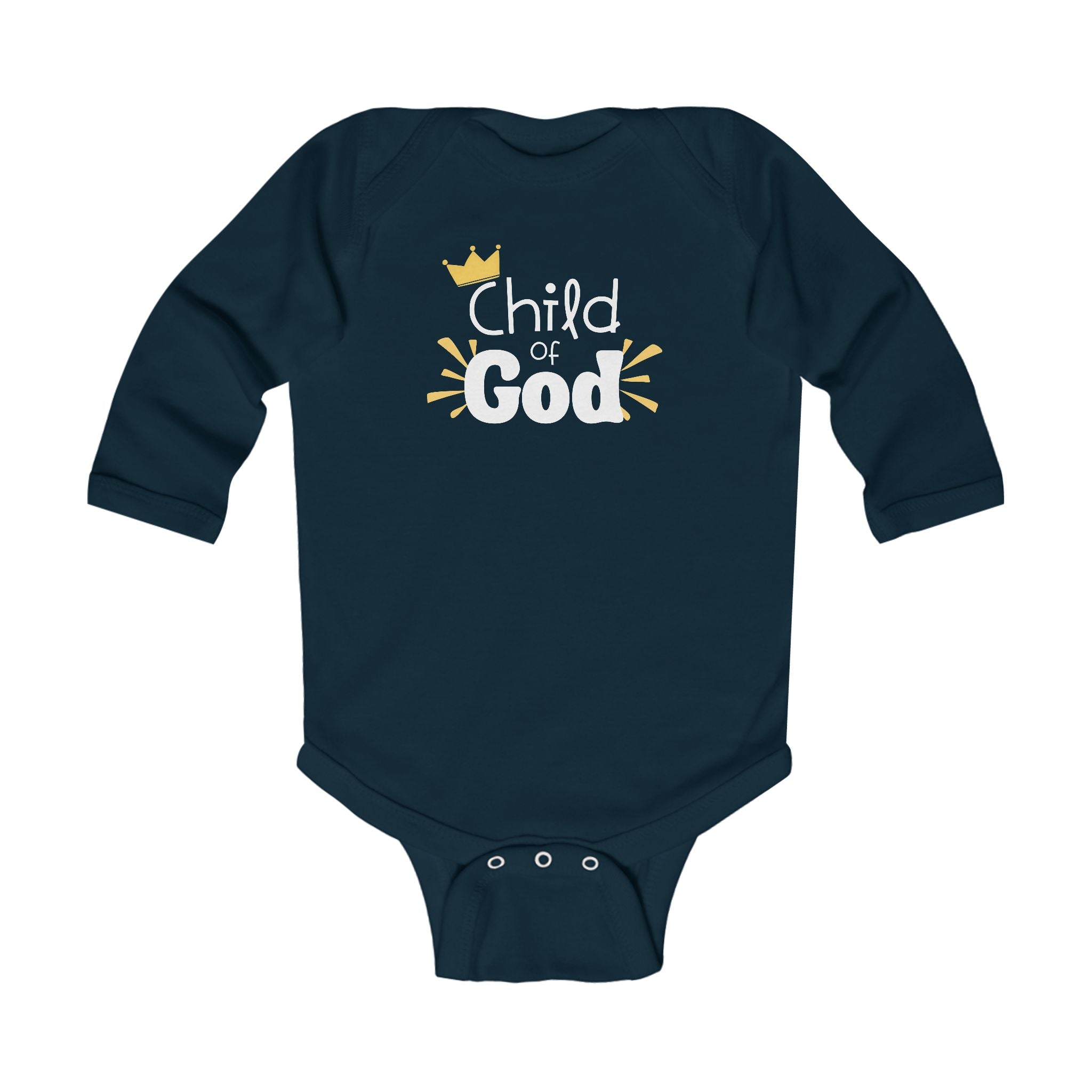 Child of God Infant Bodysuit — Long Sleeve Christian Baby Onesie