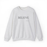 Embroidered Believe John 3:16 Unisex Heavy Blend Crewneck Sweatshirt