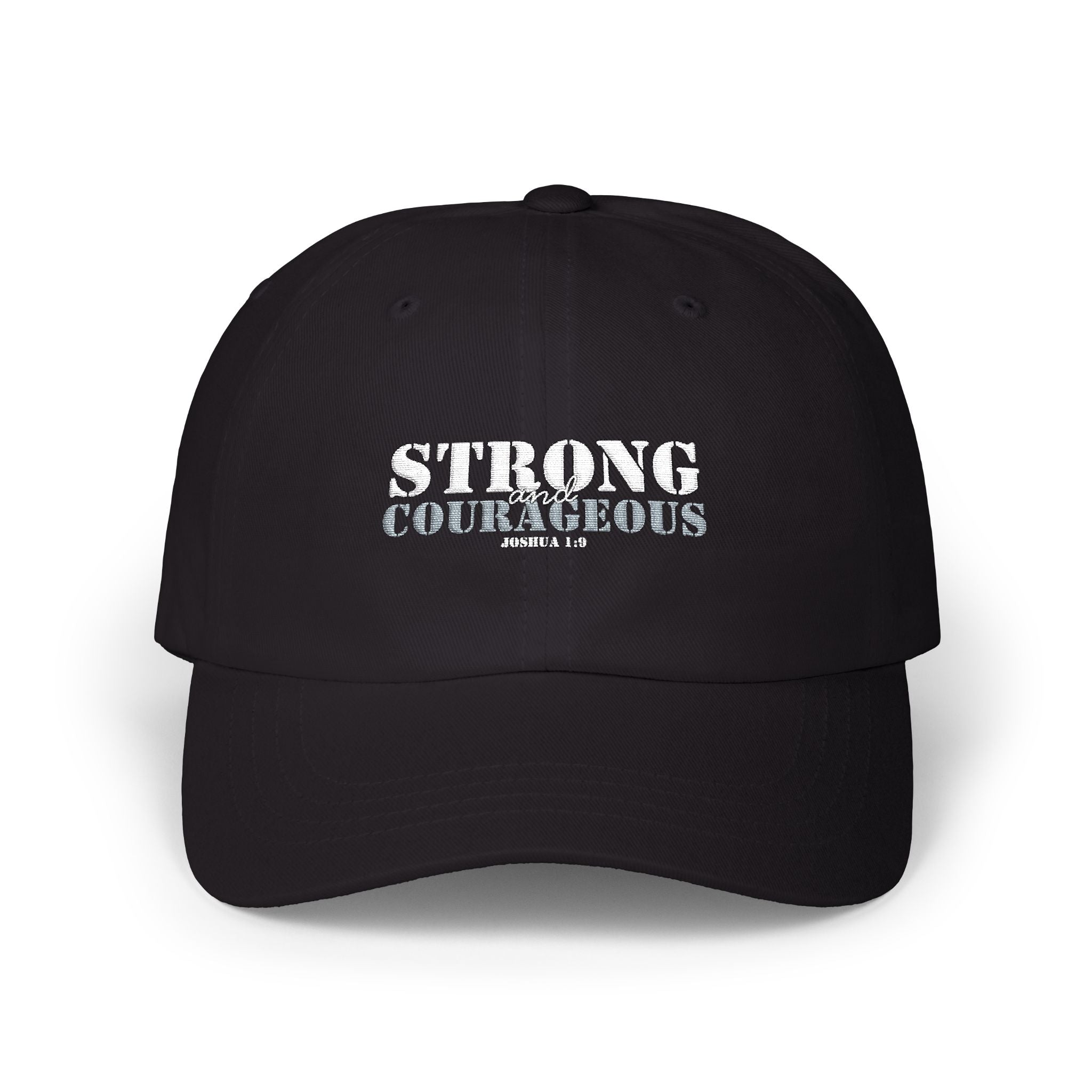 Strong & Courageous Hat — Embroidered Athletic Baseball Hat
