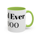 Best Dad Ever Est. 2000 Accent Coffee Mug – Personalized Gift for Dad