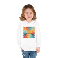 Toddler Hoodie — "Created With A Purpose" Retro Sunburst Pullover