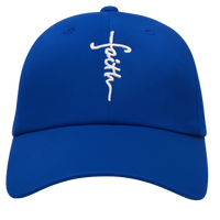 Faith Cross Hat Christian Baseball Cap - Embroidered Breathable Cotton Faith Hat - Comfortable - Adjustable - Religious Gift for Men Women Religious Ballcap Cross Baseball