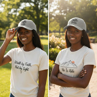 Faith over Fear Christian Baseball Cap - Embroidered Breathable Cotton Faith Hat - Comfortable - Adjustable - Religious Gift for Men Women Faith Ballcap Christian Baseball Cap