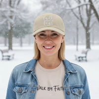 Faith over Fear Christian Baseball Cap - Embroidered Breathable Cotton Faith Hat - Comfortable - Adjustable - Religious Gift for Men Women Faith Ballcap Christian Baseball Cap
