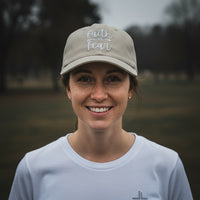 Faith over Fear Christian Baseball Cap - Embroidered Breathable Cotton Faith Hat - Comfortable - Adjustable - Religious Gift for Men Women Faith Ballcap Christian Baseball Cap