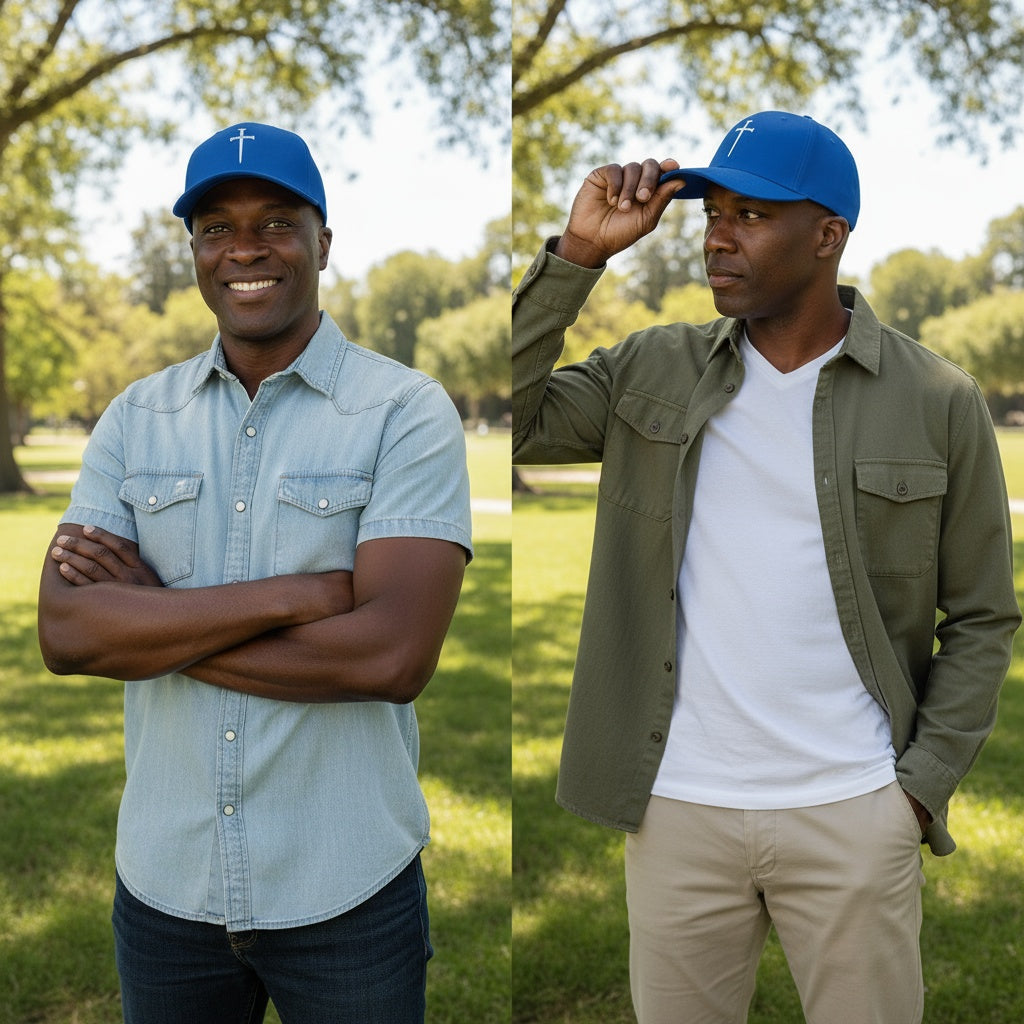 Three Nails Christian Baseball Cap - Embroidered Breathable Cotton Faith Hat - Comfortable - Adjustable - Religious Gift for Men Women Faith Ballcap Christian Baseball Cap