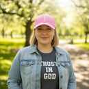 Faith Cross Hat Christian Baseball Cap - Embroidered Breathable Cotton Faith Hat - Comfortable - Adjustable - Religious Gift for Men Women Religious Ballcap Cross Baseball