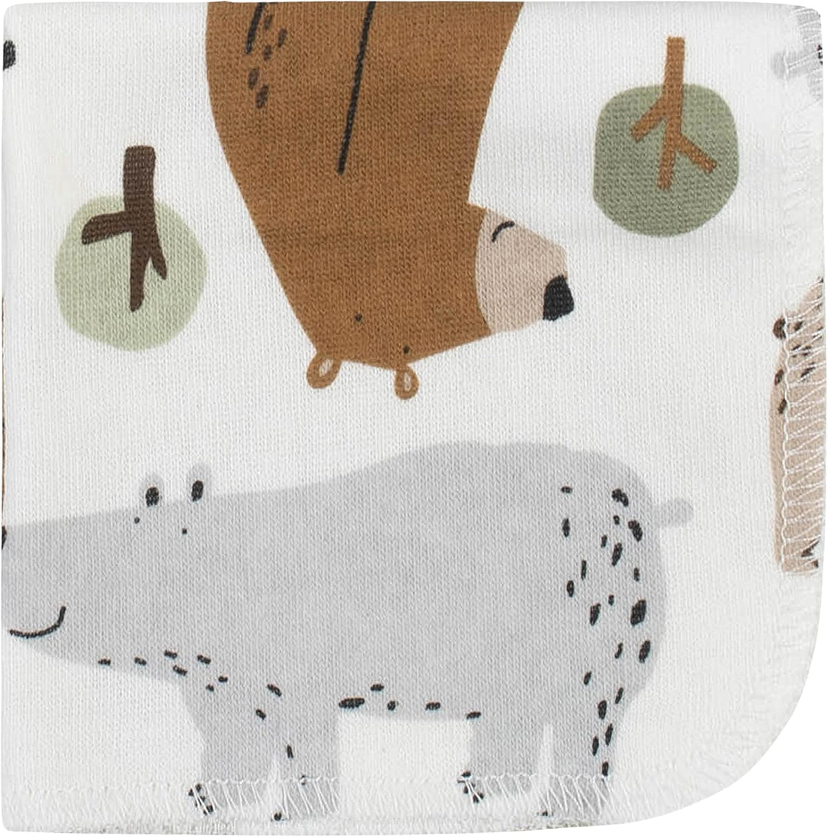 Gerber Baby 10-Pack Terry Washcloths - Bear Green - One Size
