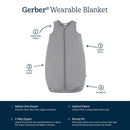 Gerber Grey Heather Wearable Blanket features