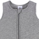 Gerber Grey Heather Wearable Blanket zipper detail