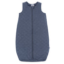 Gerber Navy Heather Quilted Jersey Wearable Blanket front