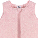 Gerber Pink Heather Wearable Blanket zipper detail