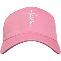 Faith Cross Hat Christian Baseball Cap - Embroidered Breathable Cotton Faith Hat - Comfortable - Adjustable - Religious Gift for Men Women Religious Ballcap Cross Baseball