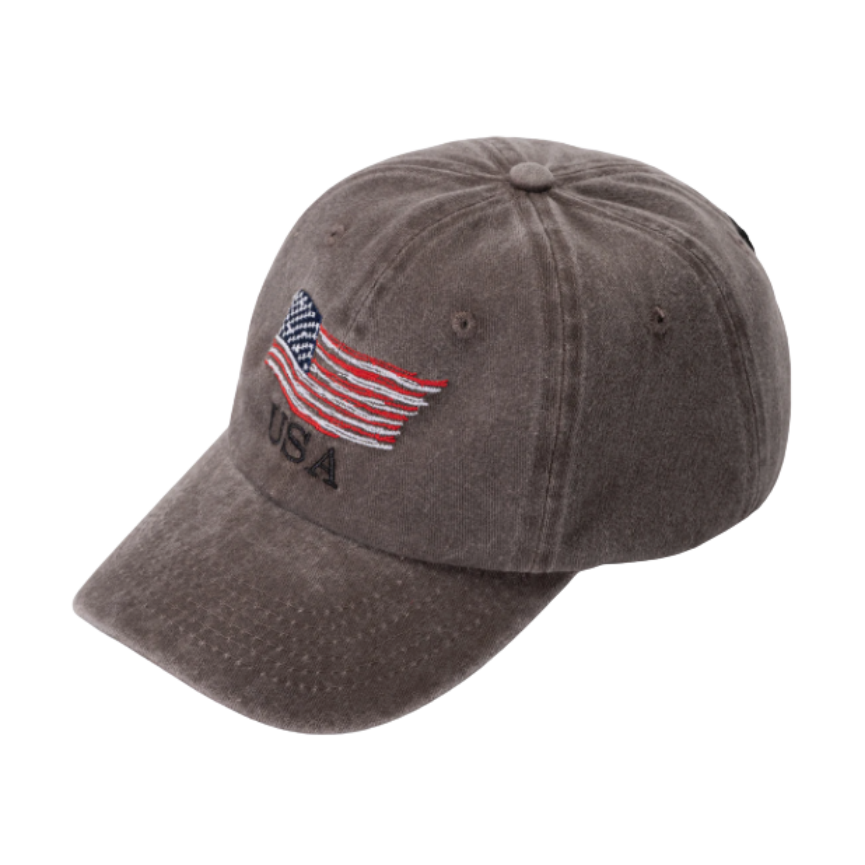 USA Flag Hat - American Flag- Embroidered - Put Your Patriotism On Display - Comfortable - Adjustable - One Size Fits Most