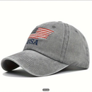 USA Flag Hat - American Flag- Embroidered - Put Your Patriotism On Display - Comfortable - Adjustable - One Size Fits Most
