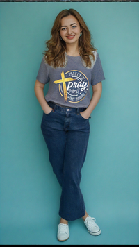 Christian Shirts for Women Pray On It, Over It, Through It Praying Spiritual Gifts for Women Proudly Displaying Your Faith