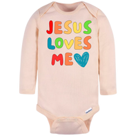 Christian Long Sleeve Onesie for Girls Boys - Christmas Gift - Faith Clothes for Christmas Baptism Gift Christian Clothing