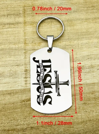 Jesus The Way Truth Life Christian Keychain -Christmas Gift - Jesus Keychain - Bible Verse Key chain - Christian Gifts Mom Faith Gifts Mom Dad