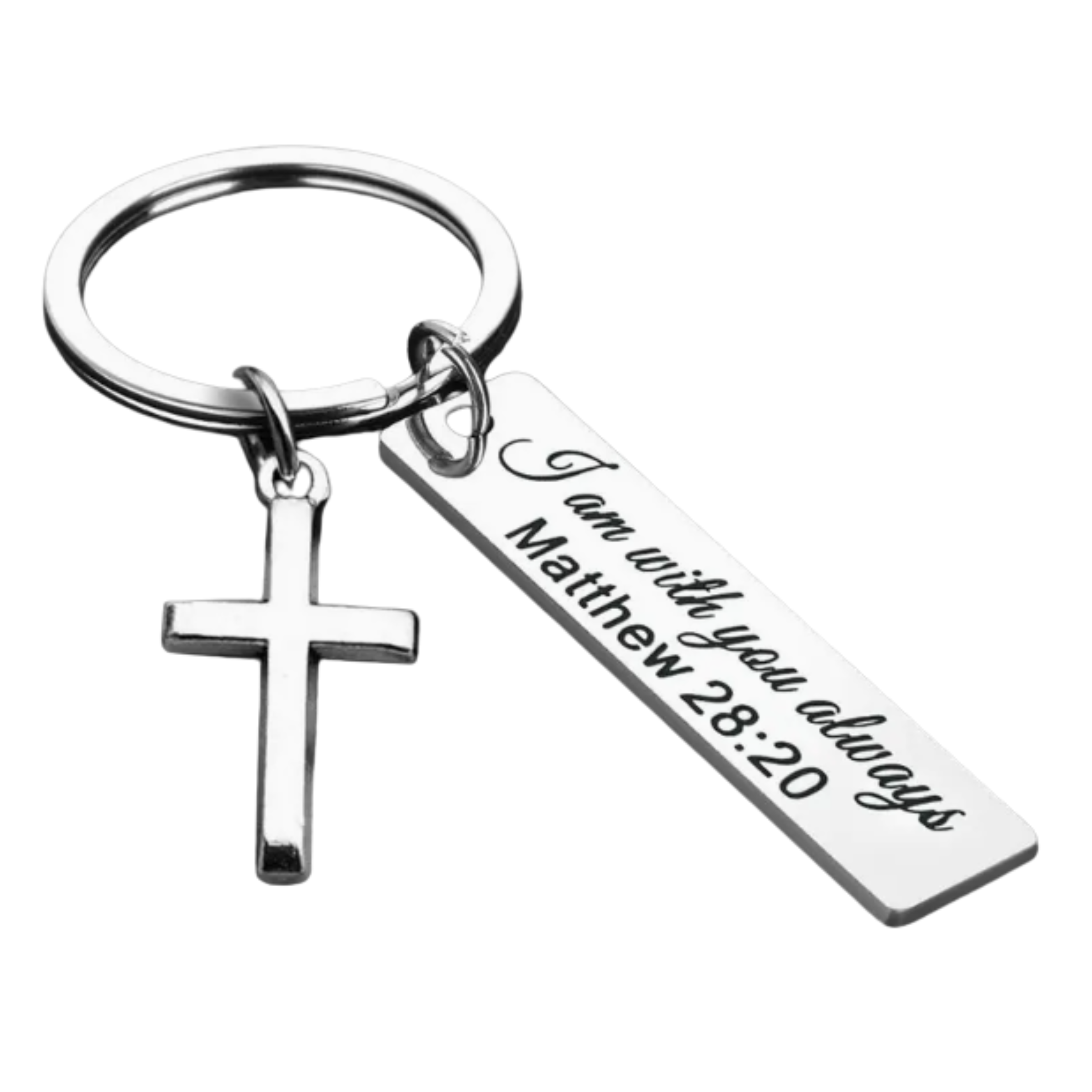 Matthew 28:20 keychain