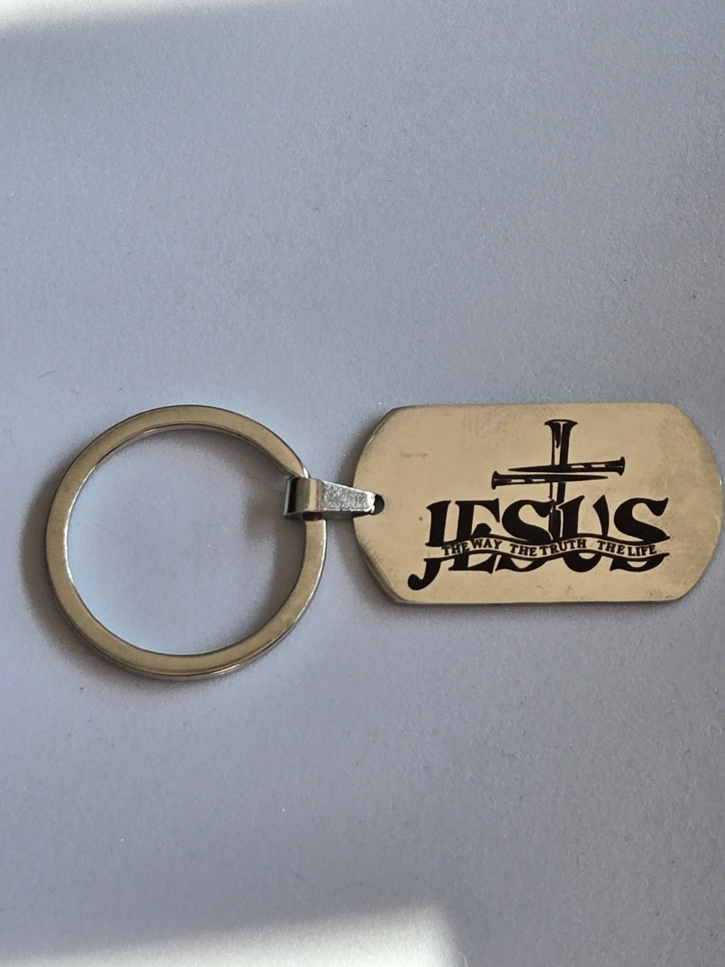 Jesus The Way Truth Life Christian Keychain -Christmas Gift - Jesus Keychain - Bible Verse Key chain - Christian Gifts Mom Faith Gifts Mom Dad