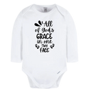 Christian Long Sleeve Onesie for Girls Boys - Christmas Gift - Faith Clothes for Christmas Baptism Gift