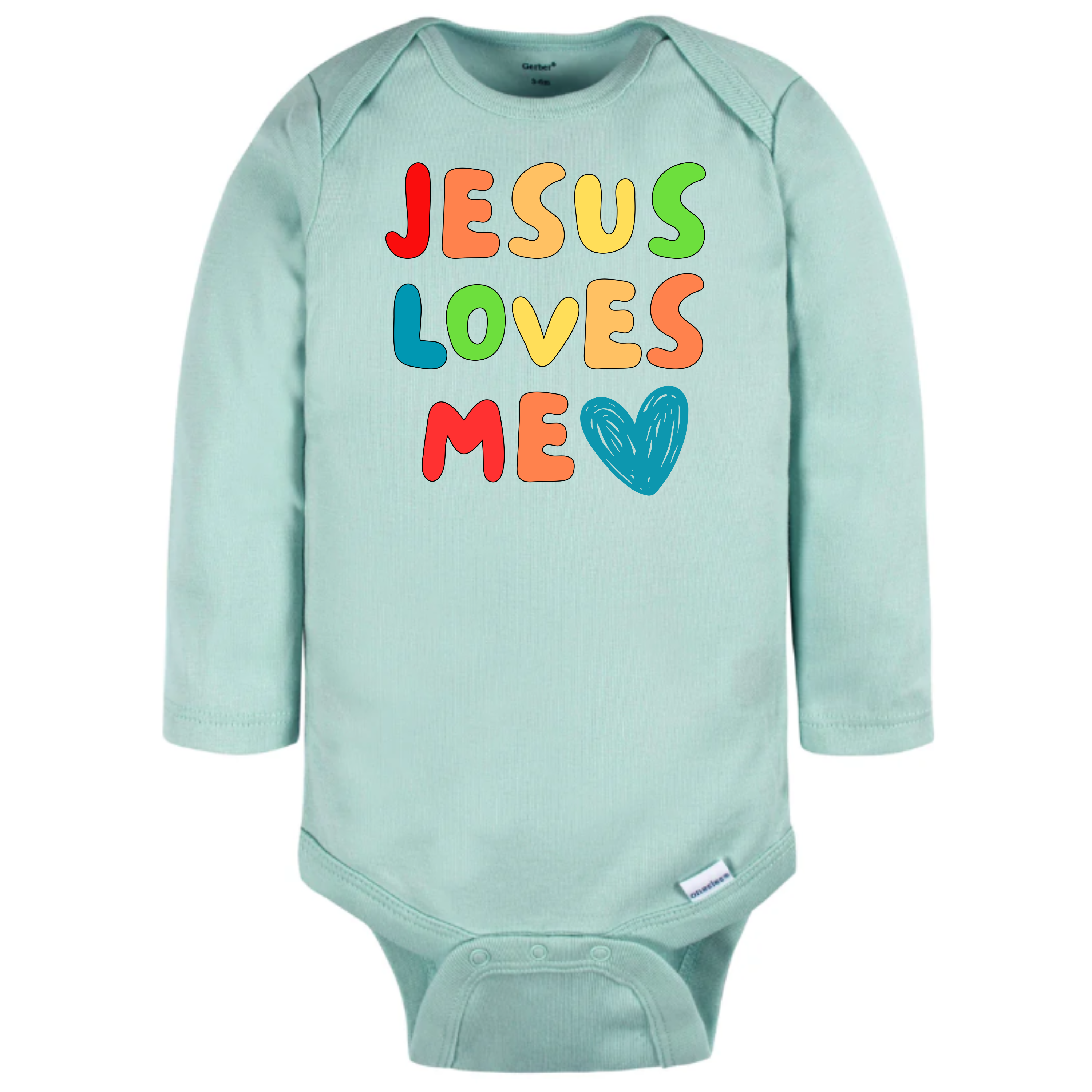 Christian Long Sleeve Onesie for Girls Boys - Christmas Gift - Faith Clothes for Christmas Baptism Gift Christian Clothing
