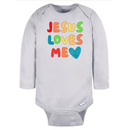 Christian Long Sleeve Onesie for Girls Boys - Christmas Gift - Faith Clothes for Christmas Baptism Gift Christian Clothing