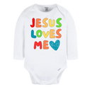 Christian Long Sleeve Onesie for Girls Boys - Christmas Gift - Faith Clothes for Christmas Baptism Gift Christian Clothing (Copy)