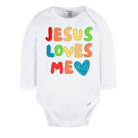Christian Long Sleeve Onesie for Girls Boys - Christmas Gift - Faith Clothes for Christmas Baptism Gift Christian Clothing (Copy)