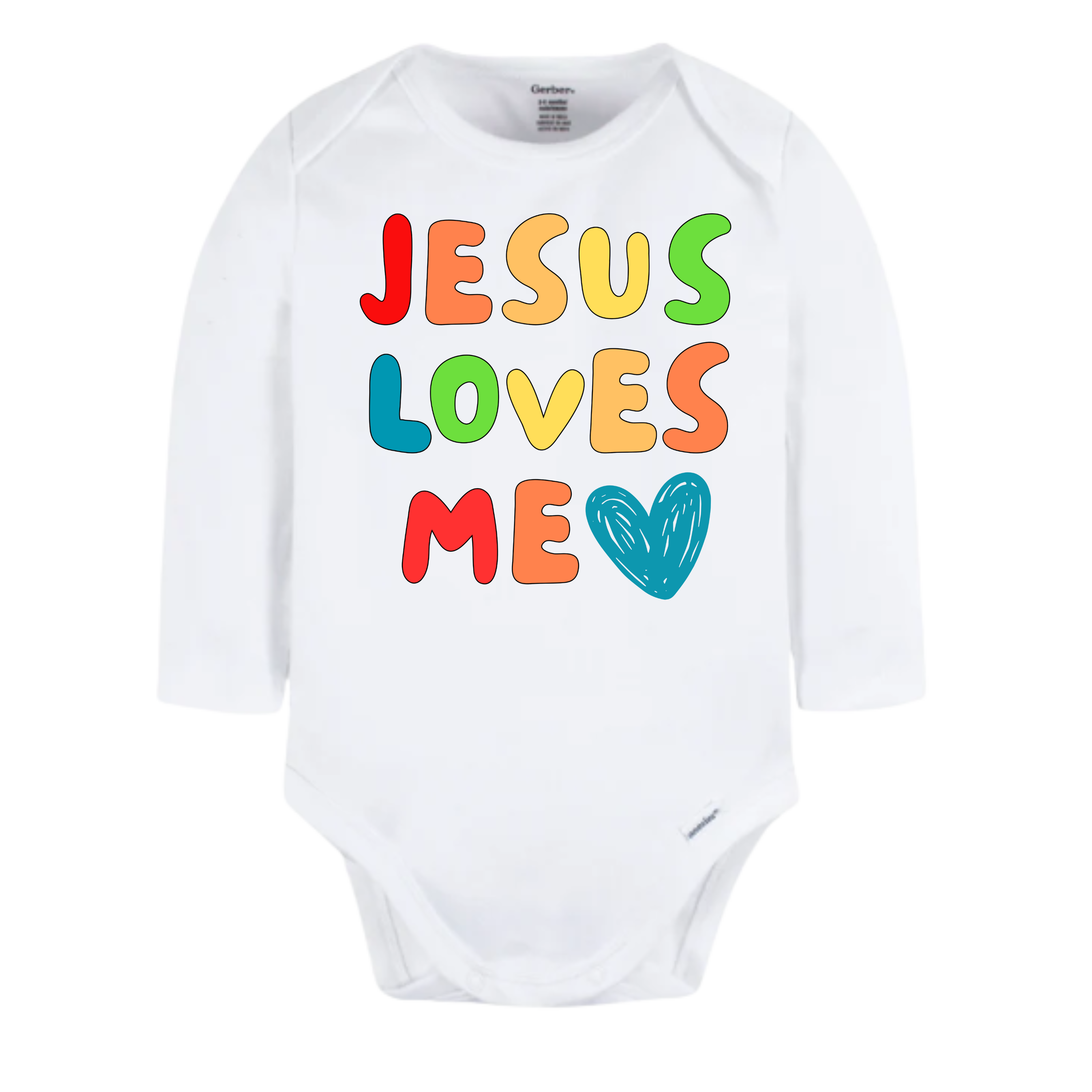 Christian Long Sleeve Onesie for Girls Boys - Christmas Gift - Faith Clothes for Christmas Baptism Gift Christian Clothing (Copy)