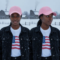 USA Flag Hat - American Flag- Embroidered - Put Your Patriotism On Display - Comfortable - Adjustable - One Size Fits Most