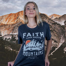 Faith Can Move Mountains Christian Shirts for Women Praying Spiritual Gifts for Women Proudly Displaying Your Faith