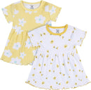 Gerber Yellow Floral 2-pack dresses